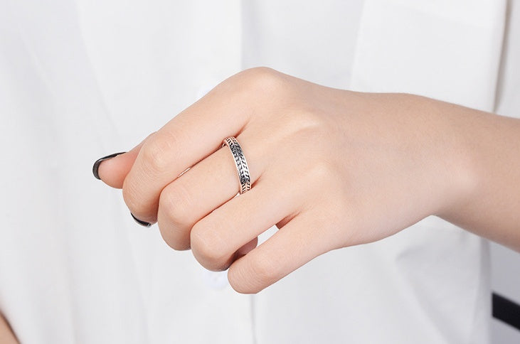 Olive leaf ring