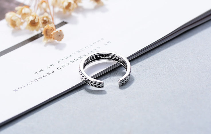 Olive leaf ring