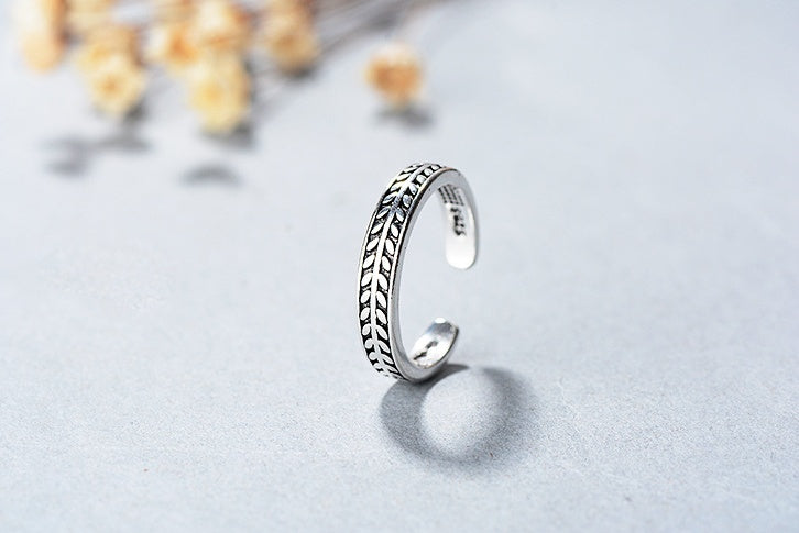 Olive leaf ring