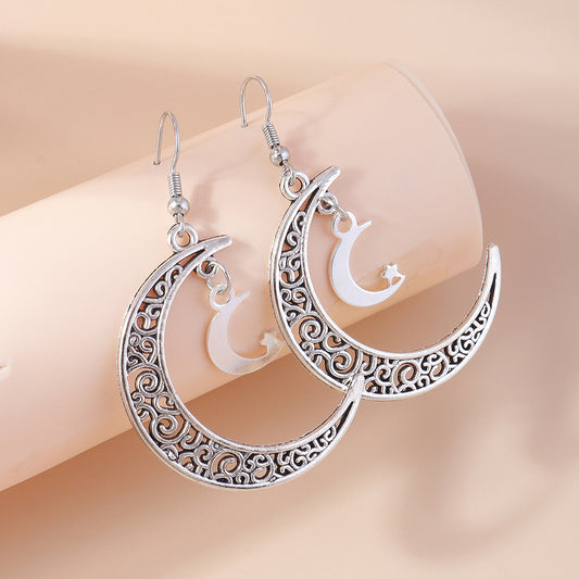 Sun and moon earrings
