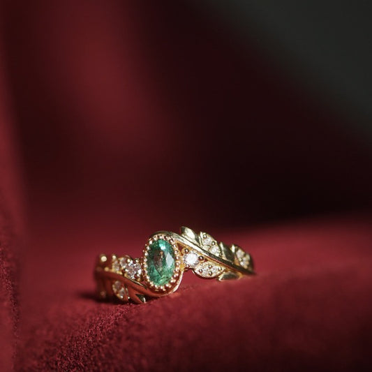 Diamond Luxury Olive Branch Ring